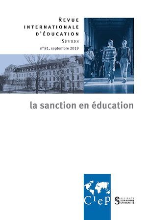 Couverture ebook de La sanction en éducation -  Revue internationale d'éducation sèvres 81 - Ebook, de Collectif