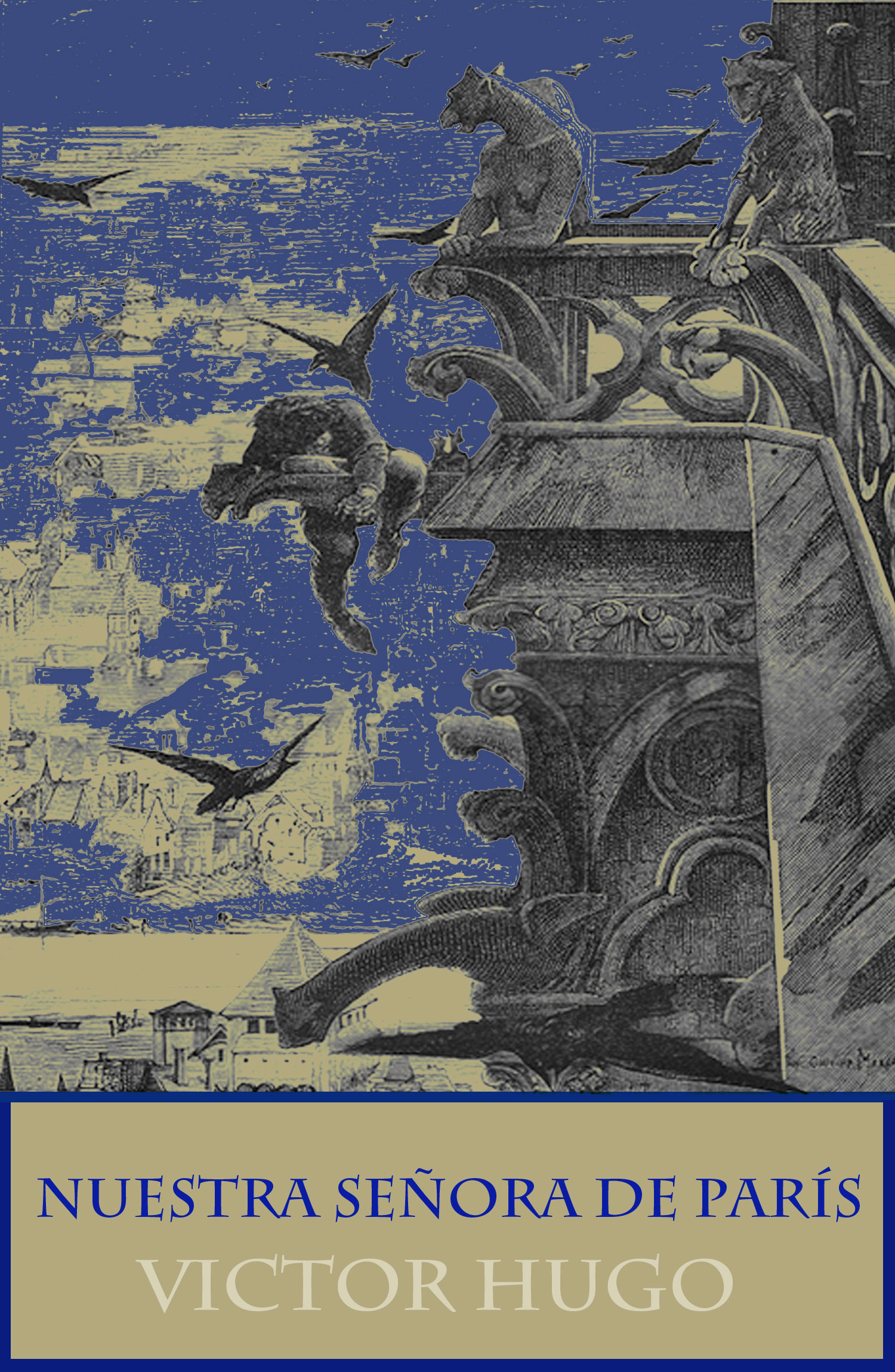 Couverture ebook de Nuestra Señora de París (texto completo, con índice activo), de Victor Hugo