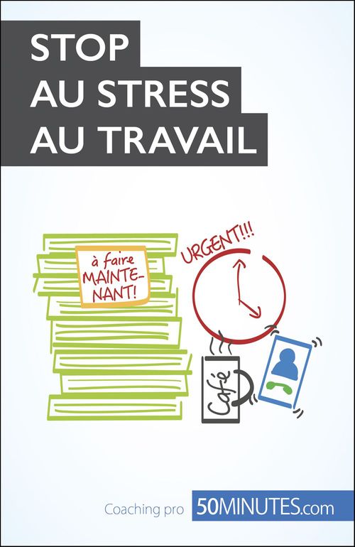 Couverture ebook de Stop au stress au travail, de Géraldine De Radiguès