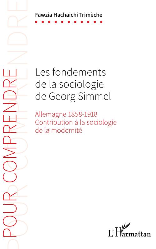 ebook cover of Les fondements de la sociologie de Georg Simmel, by Fawzia Hachaichi Trimeche