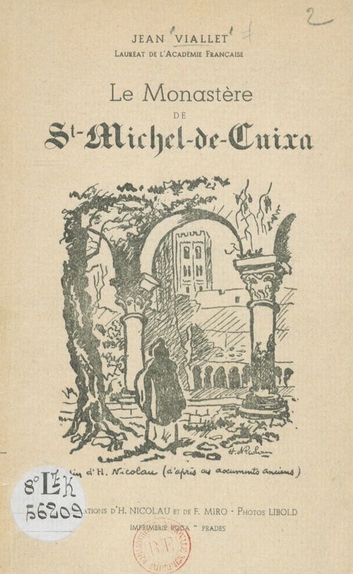 Couverture ebook de Le monastère de Saint-Michel-de-Cuixa, de Jean Viallet