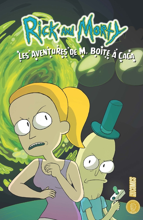 Couverture ebook de Rick & Morty : Les aventures de M. Boîte à Caca, de Sarah Graley, Ben Kg
