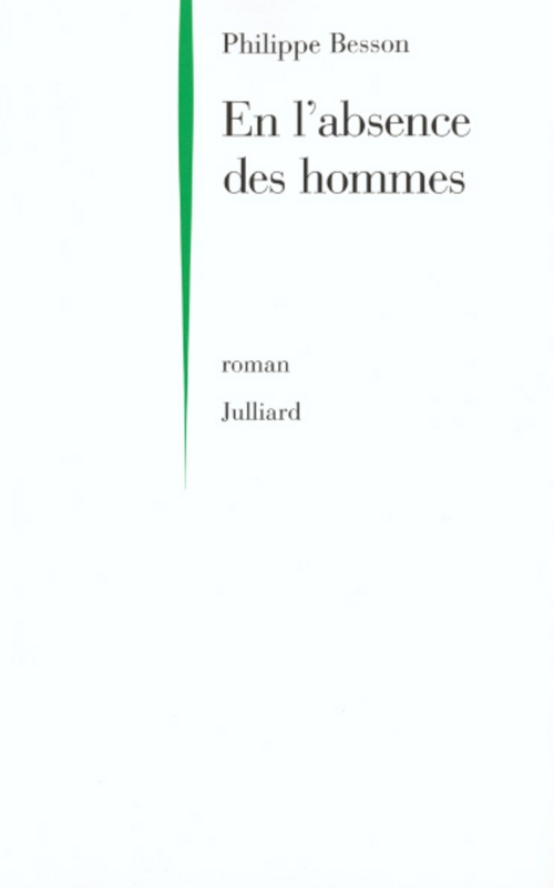 Couverture ebook de En l'absence des hommes, de Philippe Besson