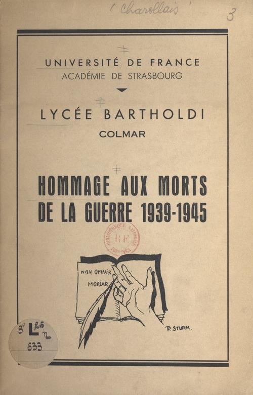 Couverture ebook de Hommage aux morts de la guerre 1939-1945, de L.-R. Charollais