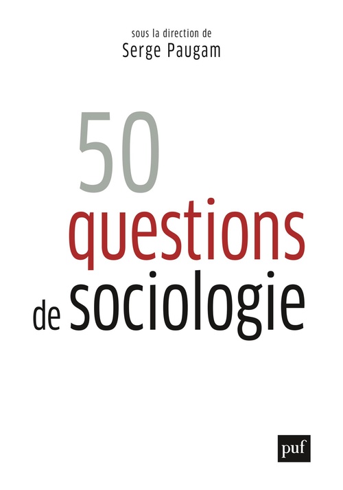ebook cover of 50 questions de sociologie, by Serge Paugam