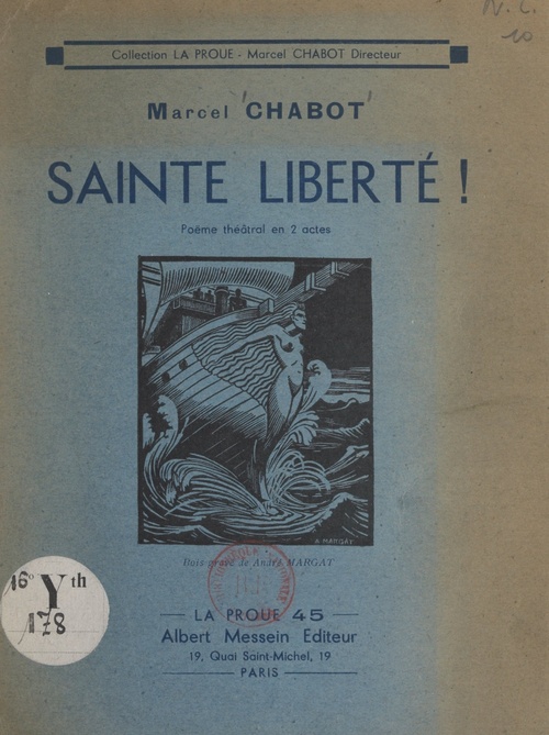 Couverture ebook de Sainte liberté !, de Marcel Chabot