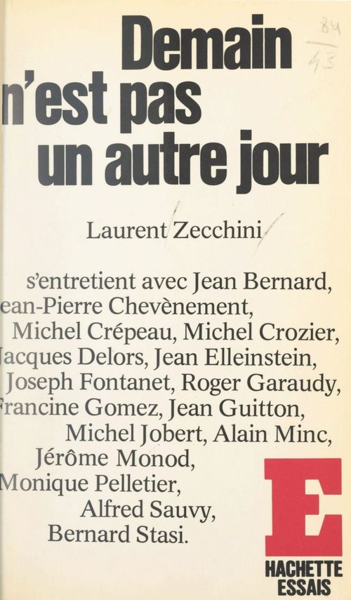 ebook cover of Demain n'est pas un autre jour, by Laurent Zecchini