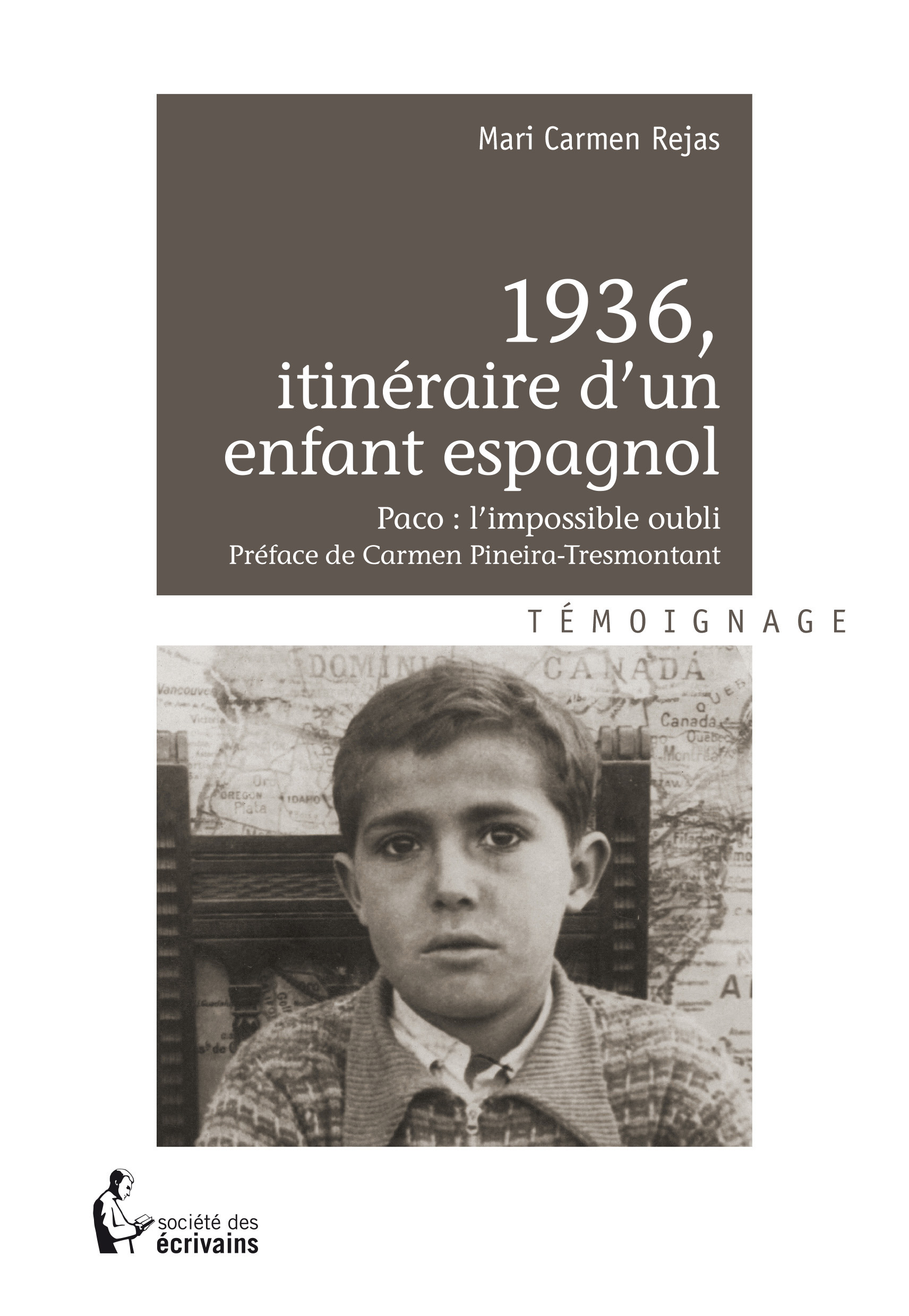 Couverture ebook de 1936, itinéraire d'un enfant espagnol, de Mari-carmen Rejas