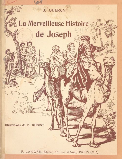 ebook cover of La merveilleuse histoire de Joseph, by Jean Quercy