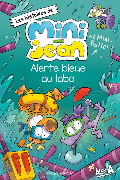 ebook cover of Alerte bleue au labo, by Rébecca Potvin-Gravel