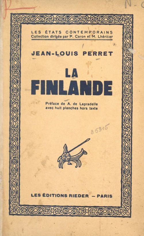 Couverture ebook de La Finlande, de Jean-Louis Perret