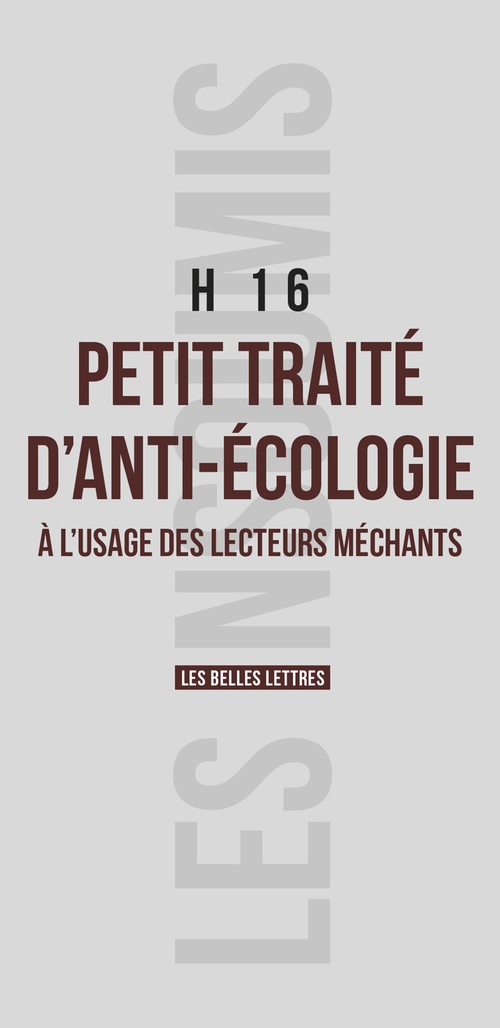ebook cover of Petit traité d'anti-écologie, by H16