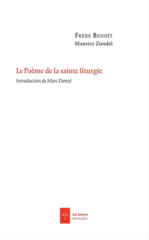 ebook cover of Le Poème de la sainte liturgie, by Maurice Zundel