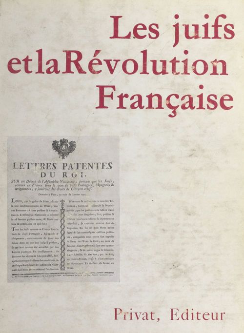 ebook cover of Les Juifs et la Révolution française, by Albert Soboul, Bernhard Blumenkranz