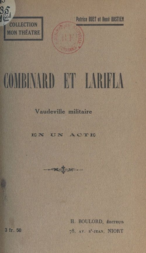 ebook cover of Combinard et Larifla, by René Bastien, Patrice Buet