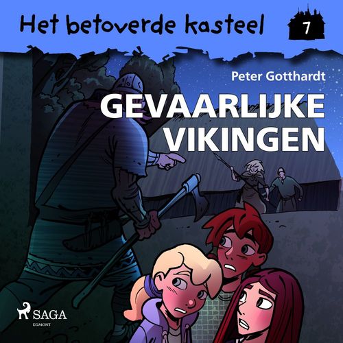 audiobook cover of Het betoverde kasteel 7 - Gevaarlijke vikingen, by Peter Gotthardt
