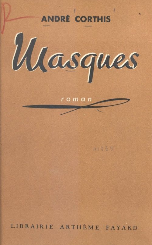 ebook cover of Masques, by Andre Corthis