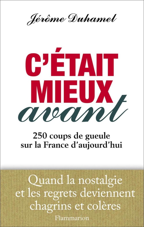 Couverture ebook de C'était mieux avant, de Jérôme Duhamel