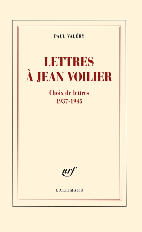 ebook cover of Lettres à Jean Voilier, by Paul Valéry