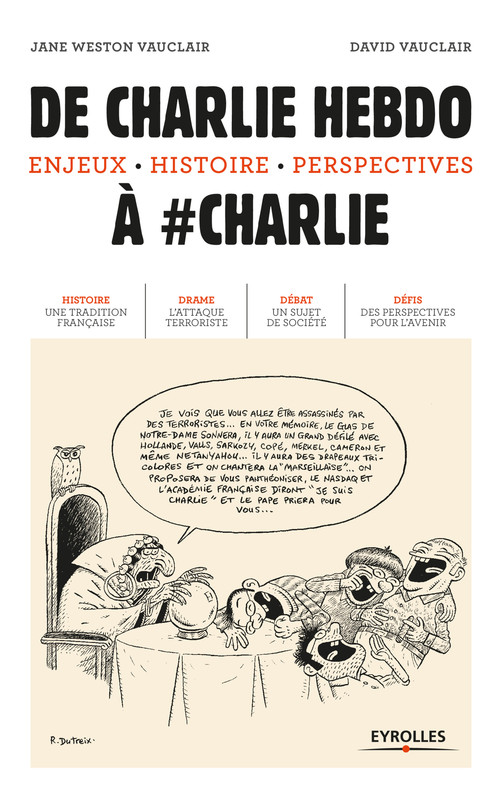 Couverture ebook de De Charlie Hebdo à #Charlie, de David Vauclair, Jane Weston vauclair