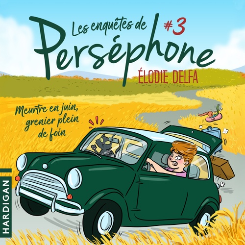 audiobook cover of Meurtre en juin, grenier plein de foin, by Elodie Delfa