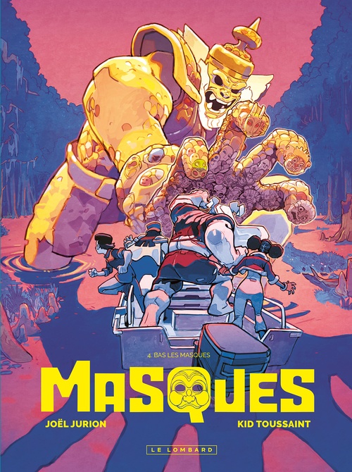 Couverture ebook de Masques - Tome 4 - Bas les masques, de Kid Toussaint