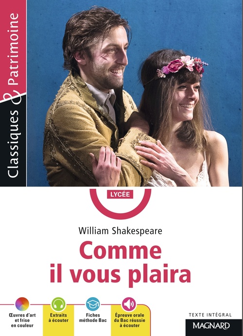 Couverture ebook de Comme il vous plaira - Classiques et Patrimoine, de William Shakespeare