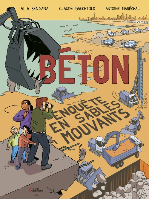 Couverture ebook de Béton - Enquête en sables mouvants, de Claude Baechtold, Alia Bengana, Antoine Maréchal