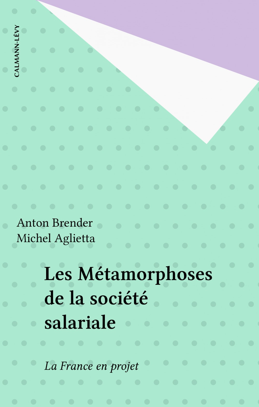 ebook cover of Les Métamorphoses de la société salariale, by Anton Brender, Michel Aglietta
