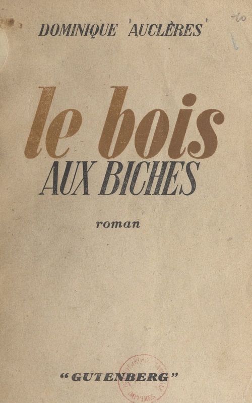 ebook cover of Le bois aux biches, by Dominique Aucleres