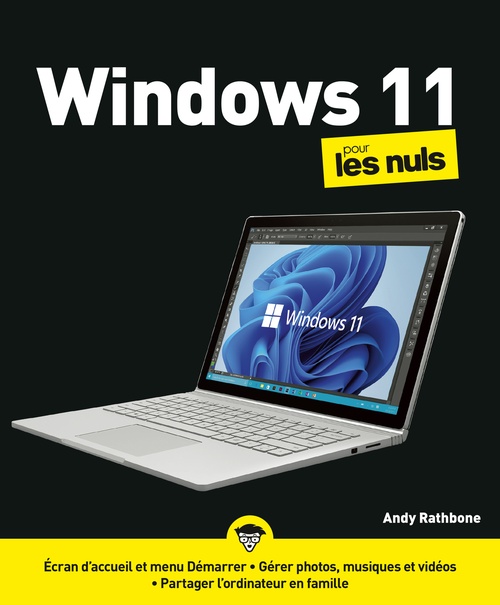 Couverture ebook de Windows 11 Pour les nuls, de Andy Rathbone