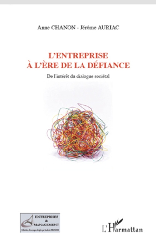 ebook cover of L'entreprise à l'ère de la défiance, by Jérôme Auriac, Anne Chanon