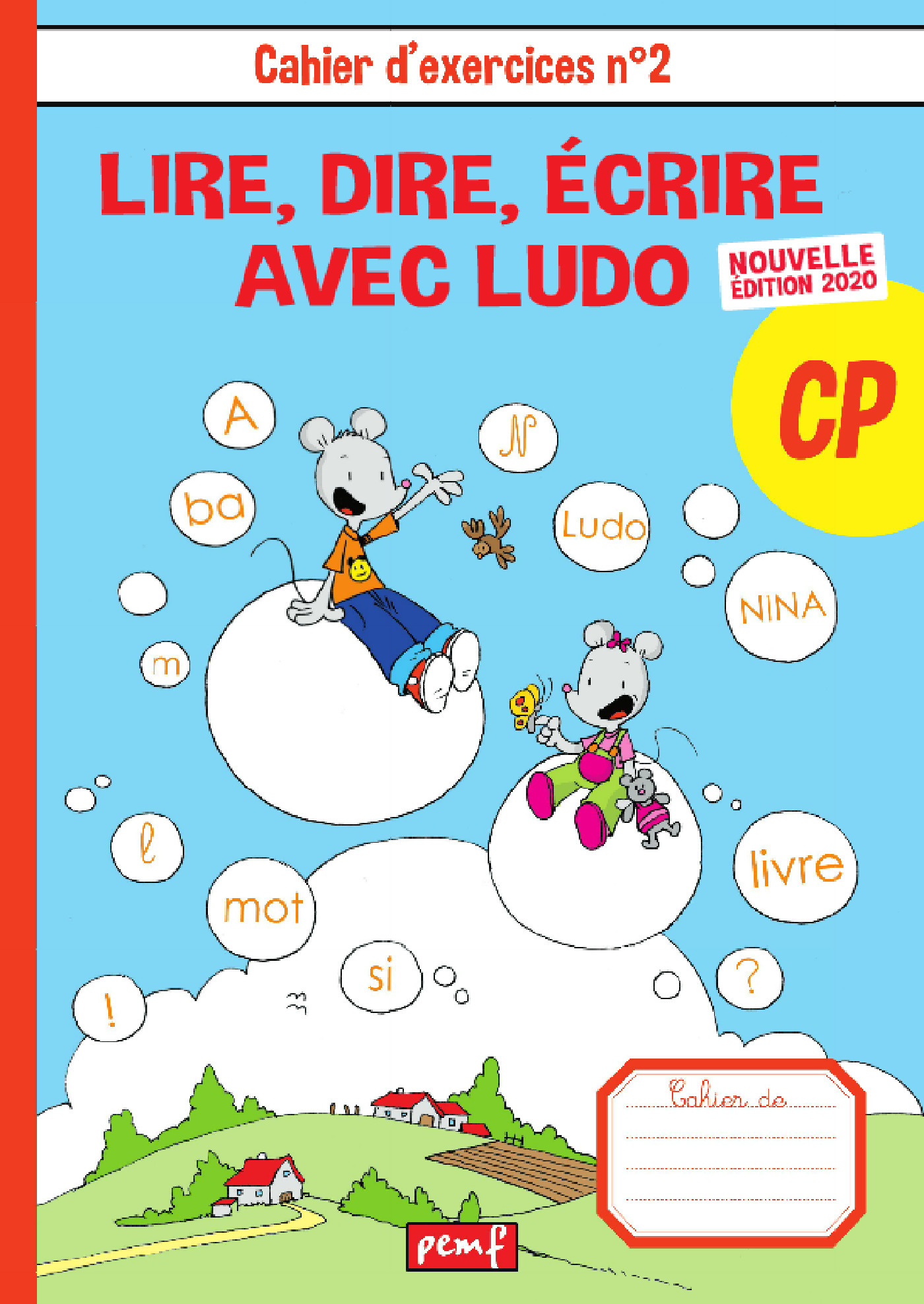 Couverture ebook de Cahiers de l'élève n°2 - Méthode de lecture Ludo édition 2020, de Sandrine Wendling Et Michel Rius