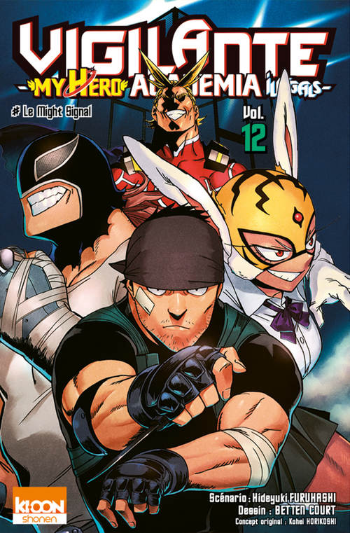ebook cover of Vigilante - My Hero Academia Illegals T12, by Betten Court, Hideyuki Furuhashi, Kohei Horikoshi