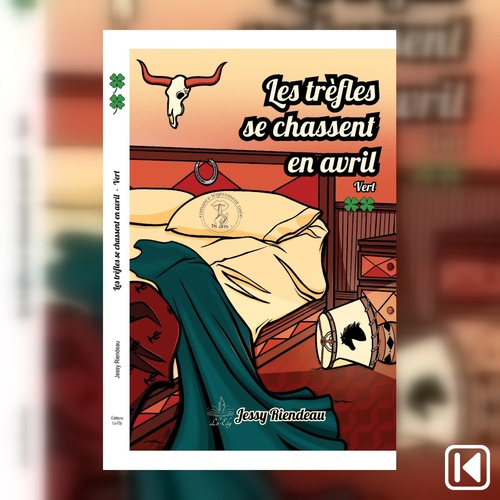 audiobook cover of Les trèfles se chassent en avril Tome 2, by Jessy Riendeau