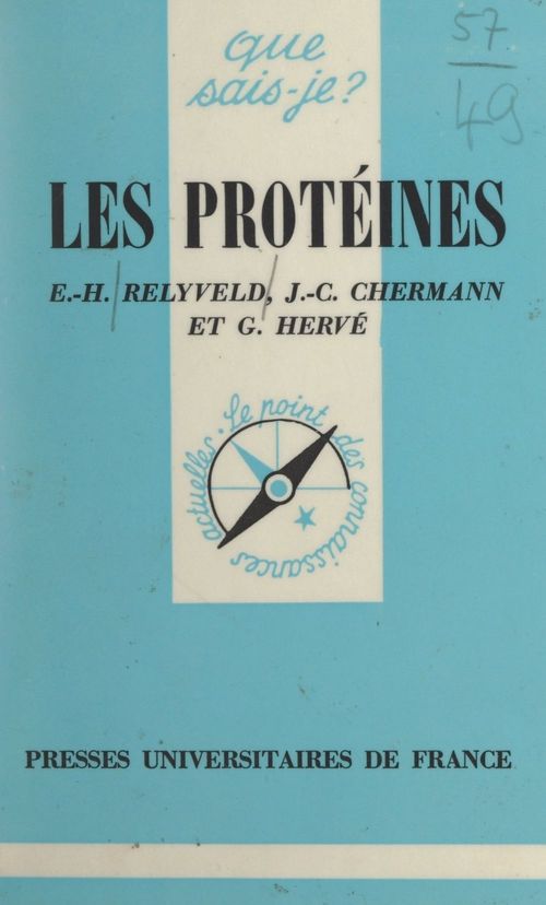 ebook cover of Les protéines, by Jean-claude Chermann, Edgar-Hans Relyveld, Gilbert Herve