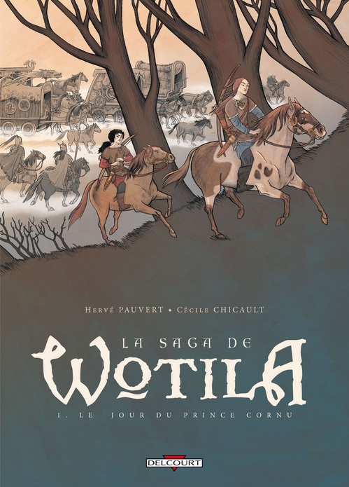 Couverture ebook de La Saga de Wotila T01 - Le Jour du prince Cornu, de Cécile Chicault, Hervé Pauvert