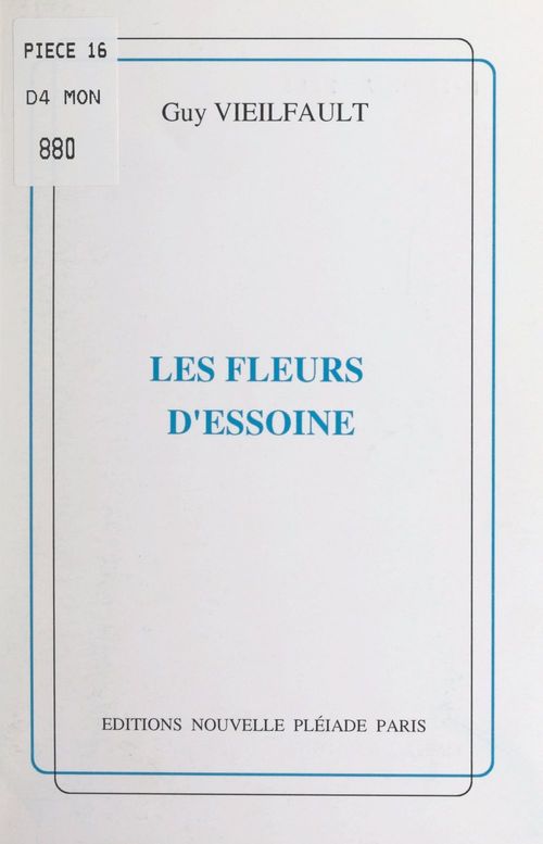 ebook cover of Les fleurs d'essoine, by Guy Vieilfault