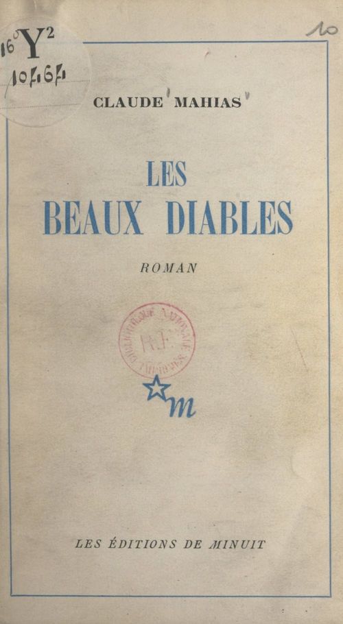 Couverture ebook de Les beaux diables, de Claude Mahias