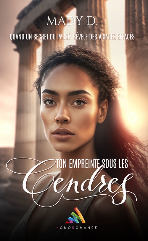 Couverture ebook de Ton empreinte sous les cendres | Livre lesbien, roman lesbien, de Mady D.