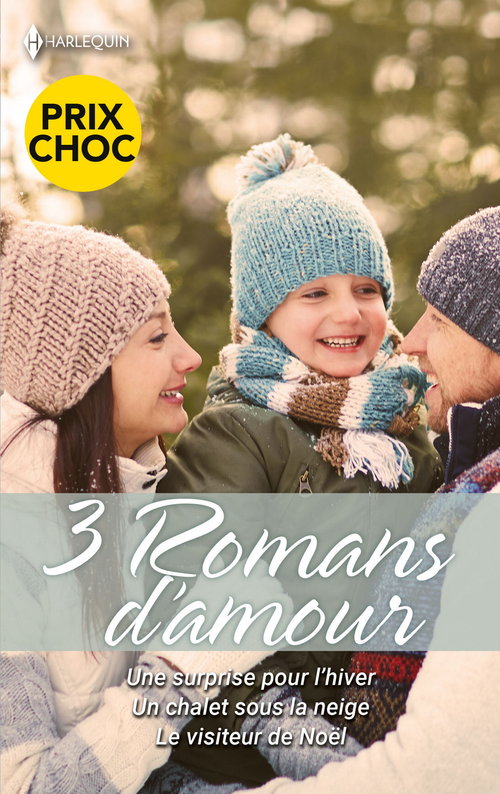 Couverture ebook de Une surprise pour l'hiver - Un chalet sous la neige - Le visiteur de Noël, de Renee Roszel, Lee Wilkinson, Scarlet Wilson