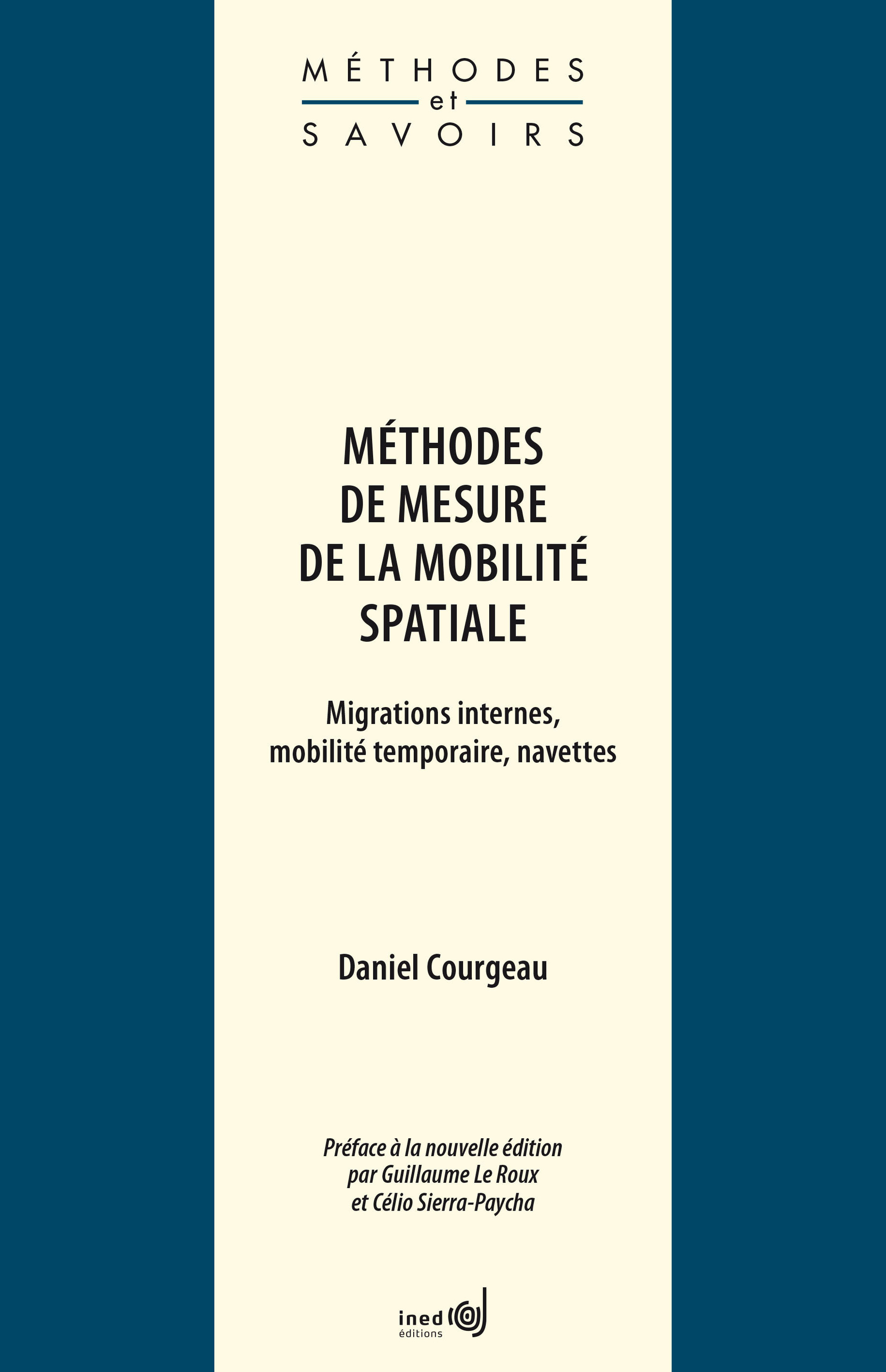 Couverture ebook de Méthodes de mesure de la mobilité spatiale, de Daniel Courgeau