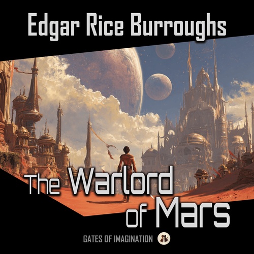 audiobook cover of The Warlord of Mars, by Edgar Rice Burroughs