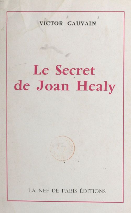 Couverture ebook de Le secret de Joan Healy, de Victor Gauvain