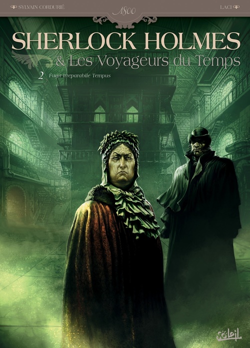 Couverture ebook de Sherlock Holmes et les voyageurs du temps T02 - Fugit Irreparabile Tempus, de Sylvain Cordurie