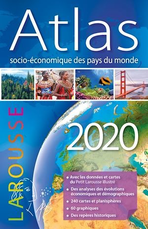Couverture ebook de Atlas socio-économique des pays du monde 2020, de Simon Parlier