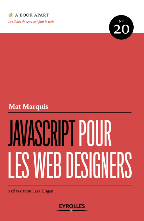 Couverture ebook de JavaScript pour les web designers, de Mat Marquis