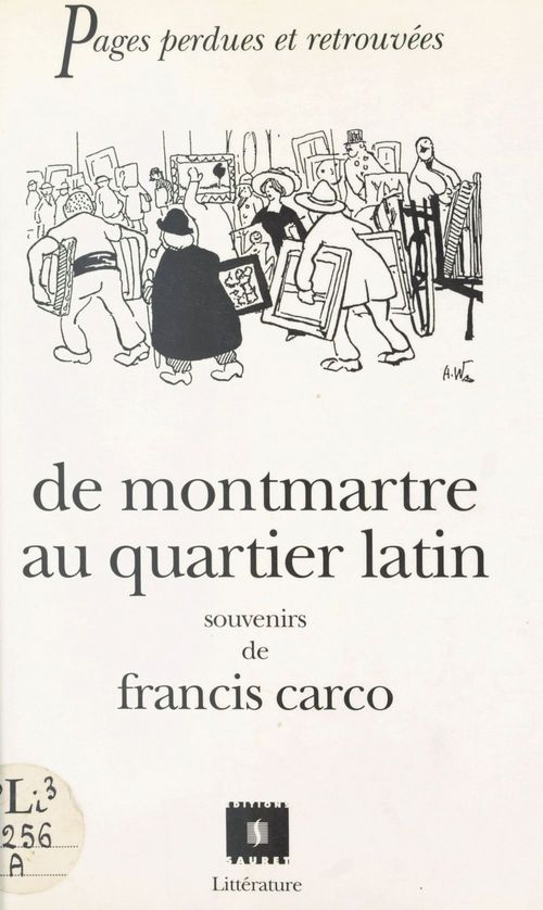 Couverture ebook de De Montmartre au Quartier latin, de Théophile Gautier