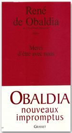 ebook cover of Merci d'être avec nous, by René de Obaldia