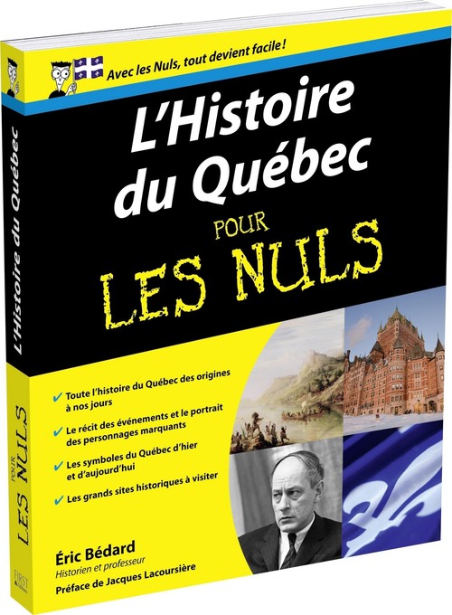 ebook cover of L'Histoire du Quebec pour les nuls, by Eric Bédard